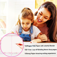 160 Pages Lockable Diary For Teenagers A5 Flower Journal Gift