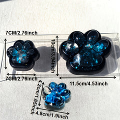 Glittery Cat Paw Squeeze Toy TPR Material Interactive Sensory Toy