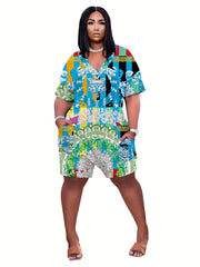 Casual Short Sleeve Romper Jumpsuit Women's Clothing
