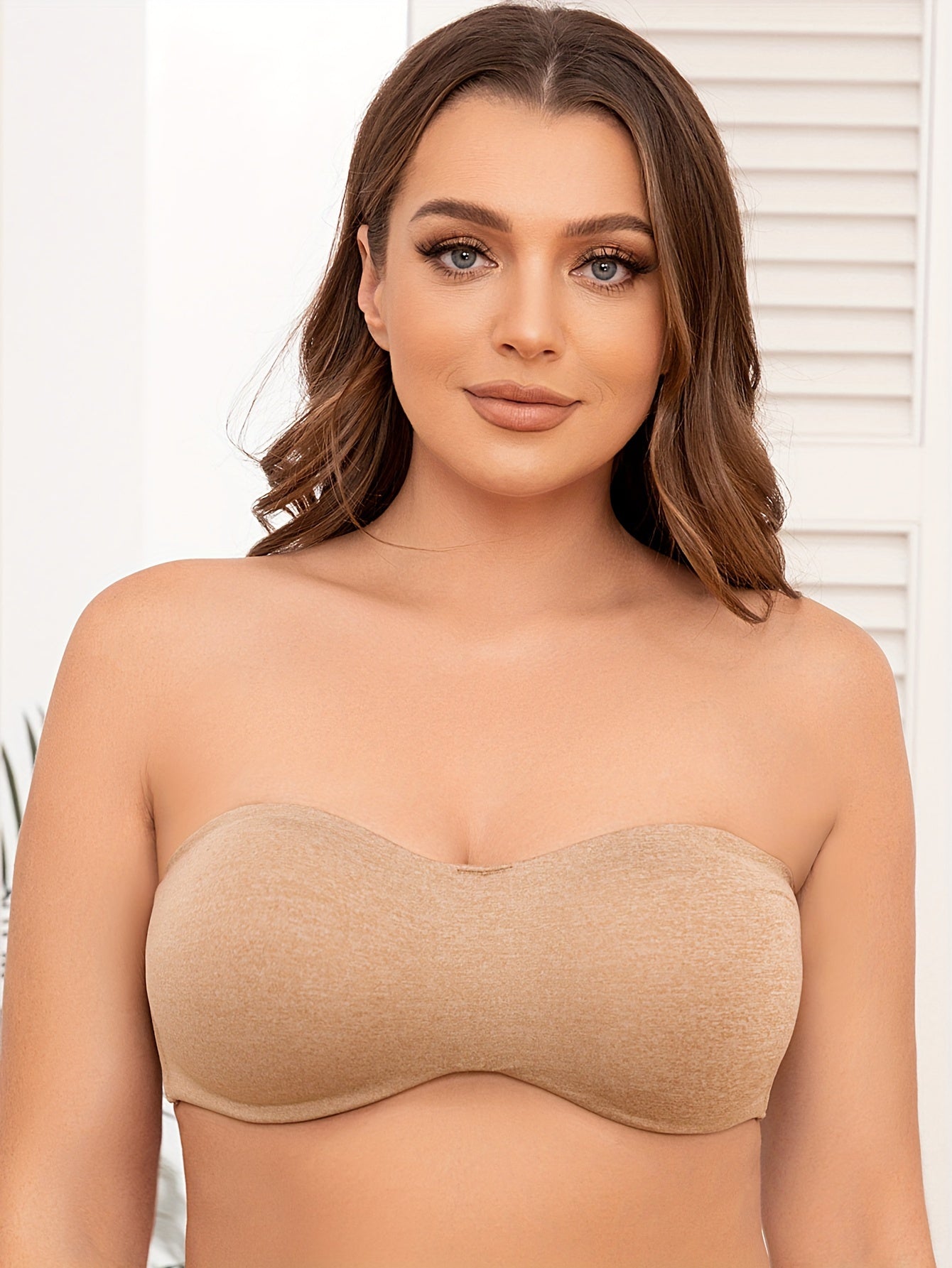  Strapless Underwire Minimizer Bandeau Bra