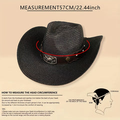 Breathable Sunshade Bison Cowboy Hat for Outdoor Activities