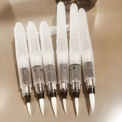 12 Pack Watercolor Brush Pens Set - Refillable Water Soluble Easy to Use
