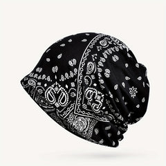Paisley Print Elastic Beanie Turban Cap Unisex Chemo Hat