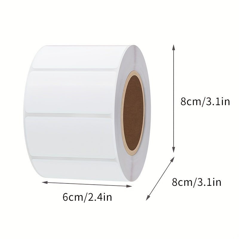 1000 Sheets 51x25mm 3-Heat Resistant Paper 40mm Tube Core Label Printer