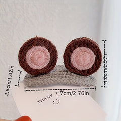 Animal Ear Wool Hair Clip Headdress for Girls