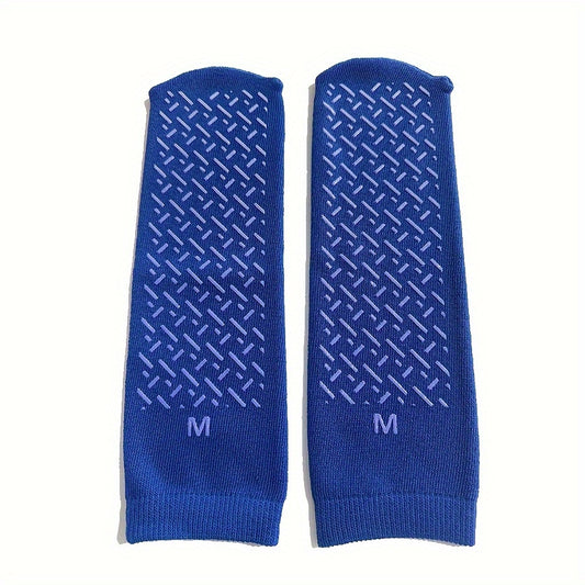 Non Slip Hospital Grip Socks - 1 Pair, Men/Women, Diabetic Socks, Wide Stretch