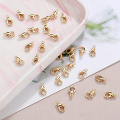 100pcs Lobster Clasps Bracelet Necklace DIY Hooks Chain Closure Jewelry Making