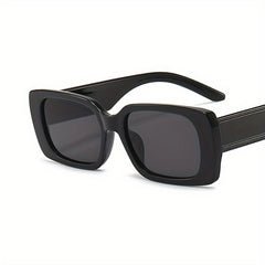 Vintage Rectangle Frame Sunglasses UV Protection