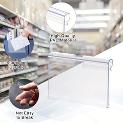 Clear Plastic Basket Labels Clip 20PCS