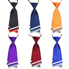 Adjustable Stripe Ties For Boys Students Teenager