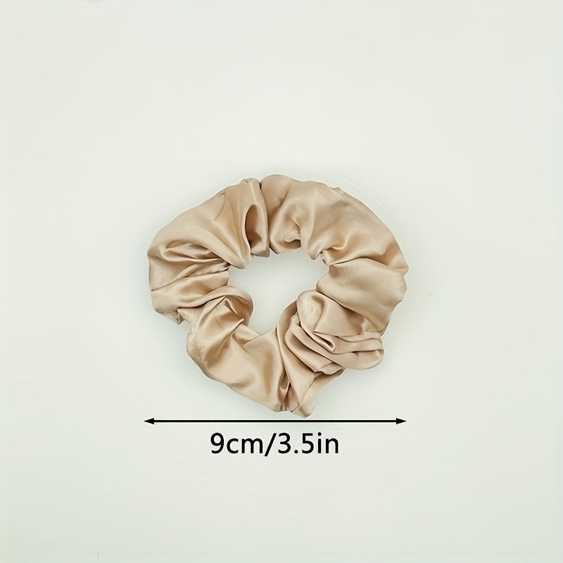 12 Pcs Satin Hair Scrunchies Soft Style Hair Ring Hair Tie