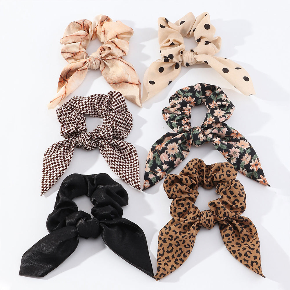 6pcs Bowknot Elastic Headband Set