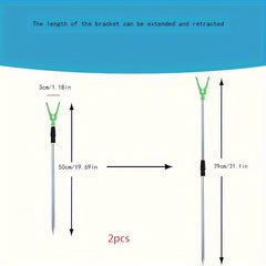 2pcs Fishing Rod Holders Pole Stands Fishing Accessories