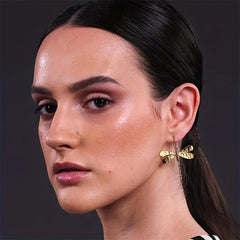 3D Dragonfly Drop Earrings Long Earrings Wedding Jewelry