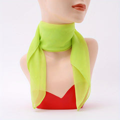 Chiffon Candy Neckerchief Square Scarf Bandana Women Head Wrap
