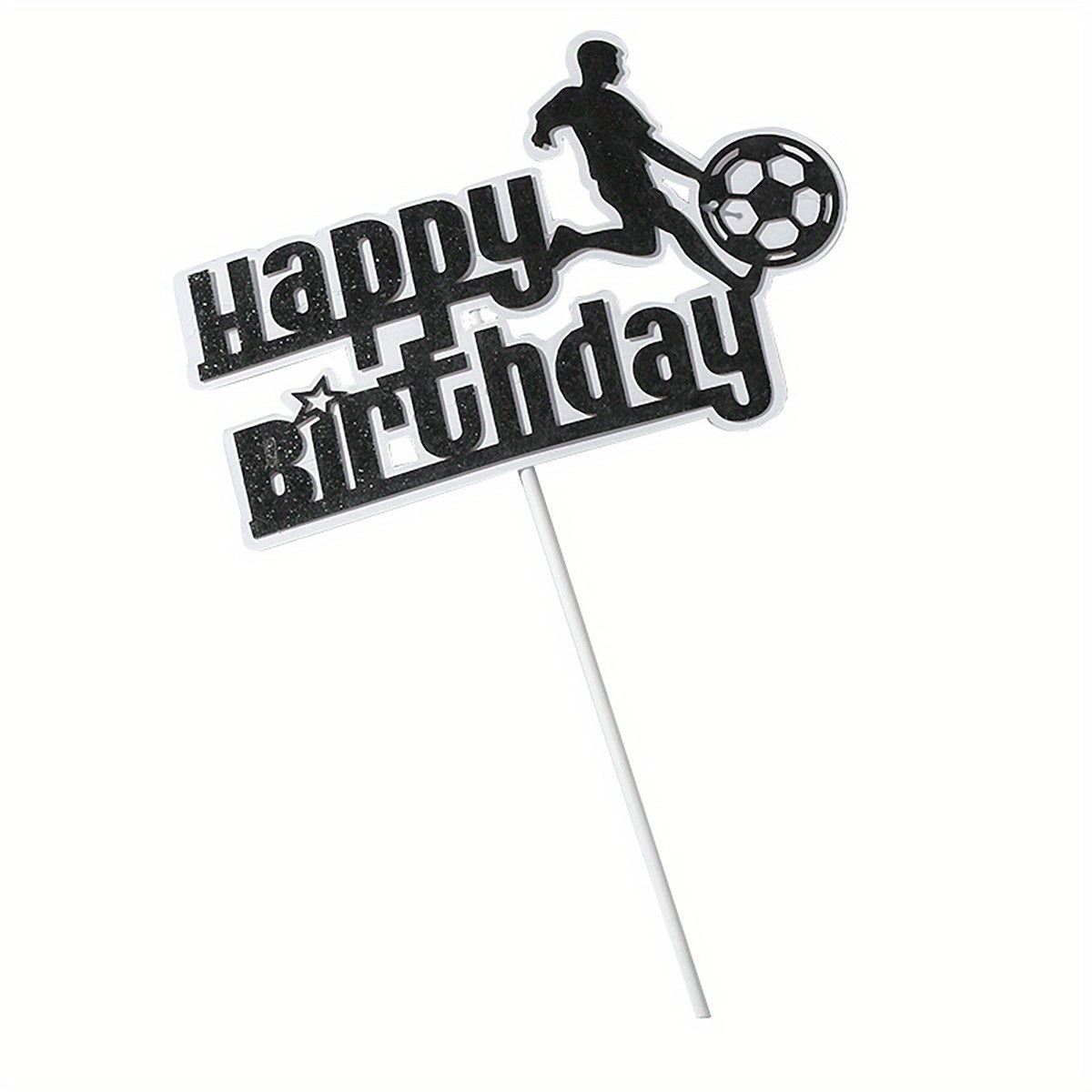 Football Birthday Cake Topper for Kids Bowl Party Decor