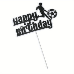 Football Birthday Cake Topper for Kids Bowl Party Decor