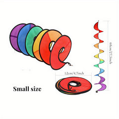 Rainbow Spiral Windmill Windsock Flag Tent Garden Decor Outdoors Toy