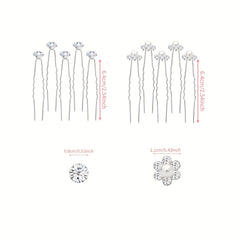 Rhinestone Hair Pins Bridal Wedding Hairpin Hair Accessories For Women