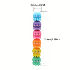 5 Colors Octopus Highlighter Pen Fluorescent Marker