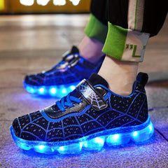 LED Light Up Sneakers Comfy Non Slip Chunky Shoes for Kids Outdoor