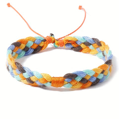 Gradient Braided Friendship Bracelet Summer Beach Ornament