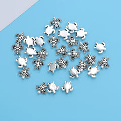 30 Pcs Turtle Loose Spacer Beads Jewelry Making DIY Accessories