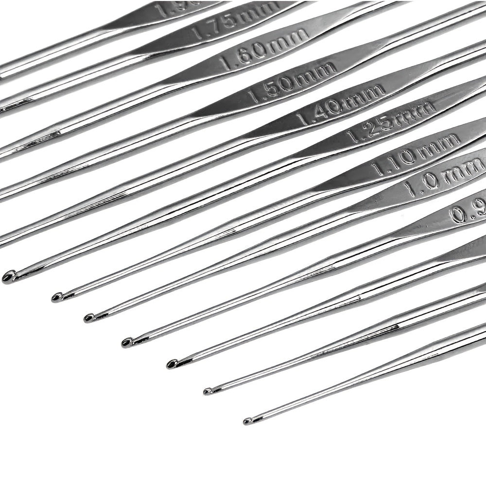 100pcs Crochet Hooks Set Knitting Needles Hook Knit Gauge Scissors