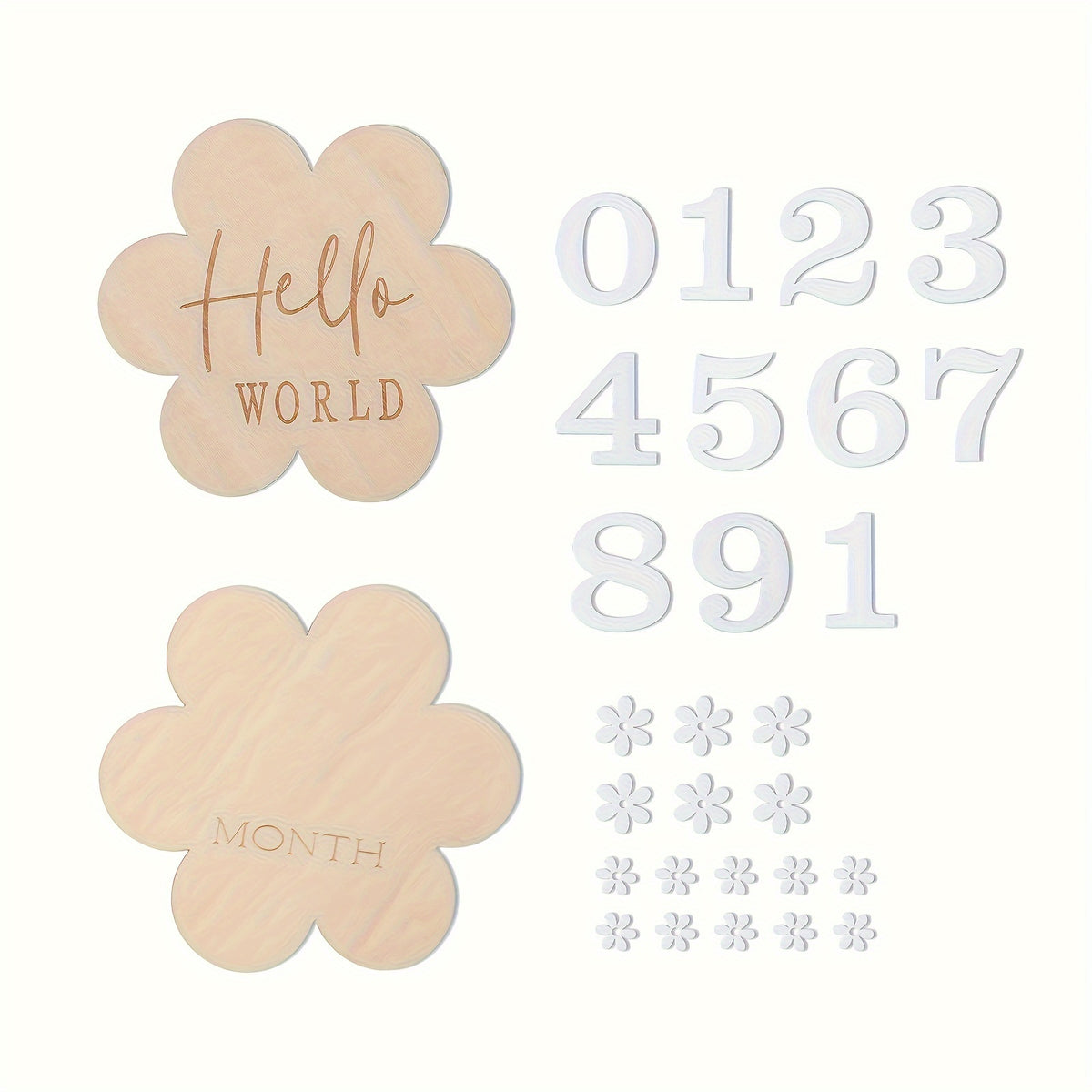 Flower Birth Memorial Plaque Bath Gift 'S Birthday Photo Props