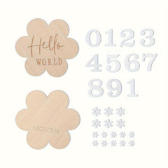 Flower Birth Memorial Plaque Bath Gift 'S Birthday Photo Props