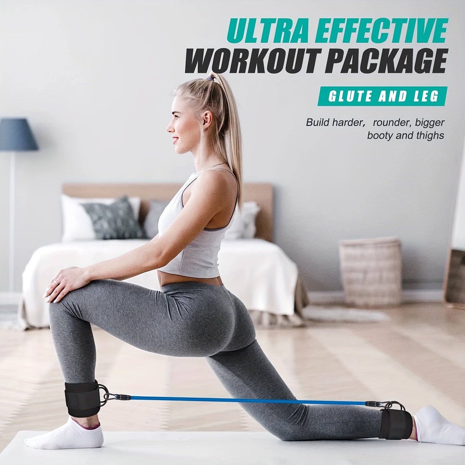 5pcs Ankle Resistance Bands for Leg & Butt Training