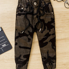 Baby Boy Camo Denim Pants with Pockets