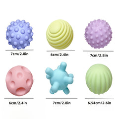 Kids' Textured Touch Balls Hand Grab Ball Massage Tactile Perception Toy