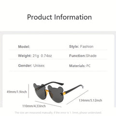 Girls Bear Shape UV Protection Sunglasses Gift For Kids