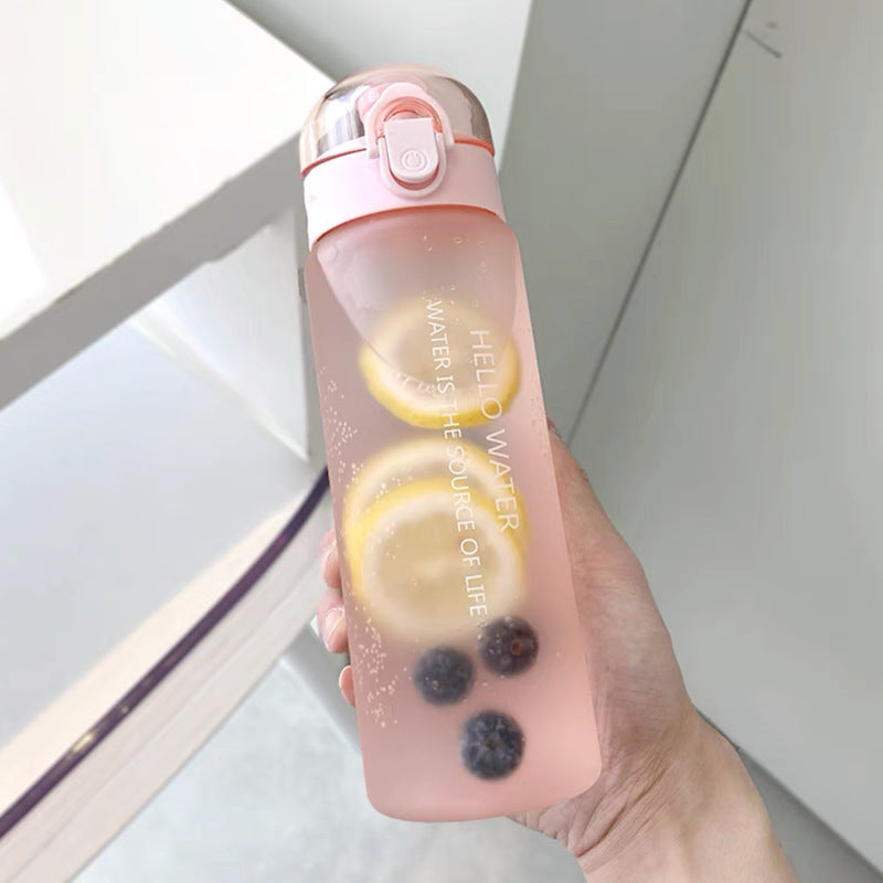 780ml Frosted Water Bottle for School Outdoor Fitness Stay Hydrated