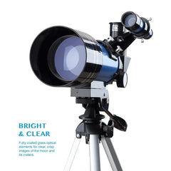 70mm Astronomical Telescope w/Stargazing Mirror - Ideal Children's Gift