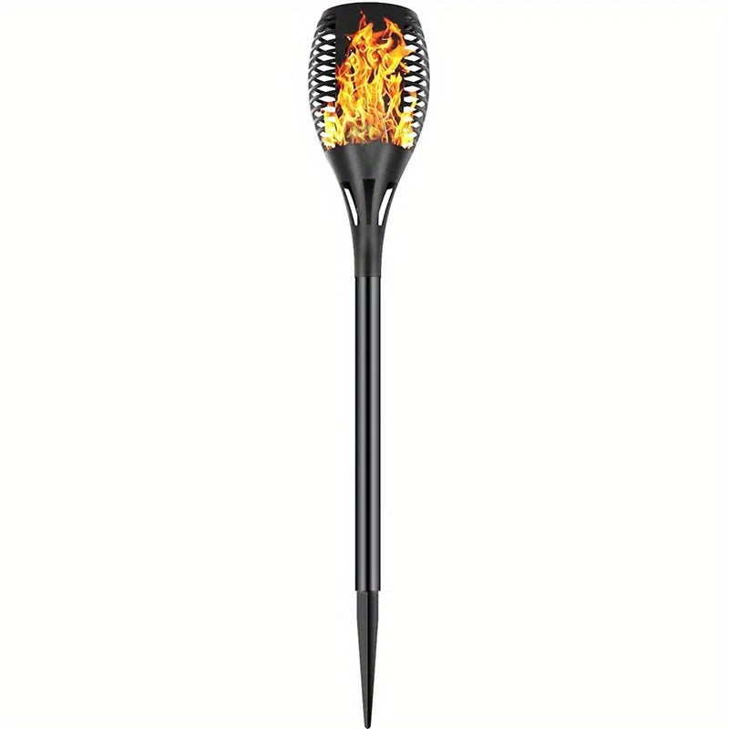 Solar Flame Lights Outdoor 12LEDs Waterproof Landscape Plug-In Lawn Light