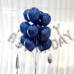 200pc Dark Latex Balloon Starry Sky Balloon 12.7x25.4x30.48cm