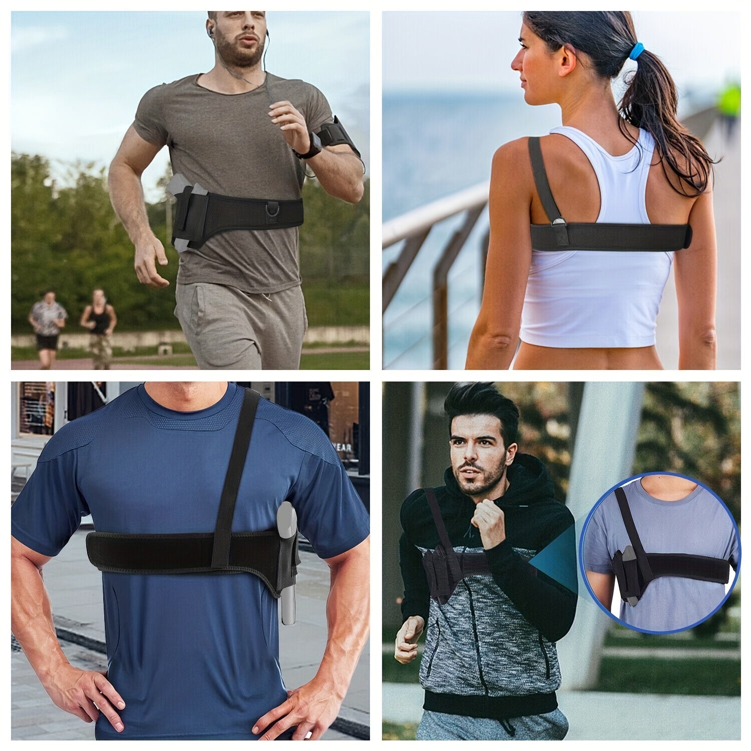 Concealed Carry Underarm Holster Shoulder Waist Pouch Belt Right Hand