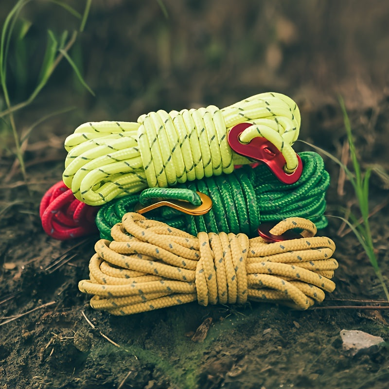 Reflective Camping Rope with Buckle for Outdoor Safety
