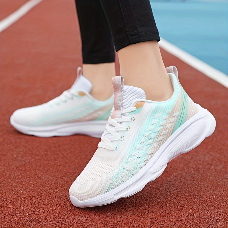 Women's Gradient Running Shoes Soft Comfortable Wear Resistant Non Slip Sneakers