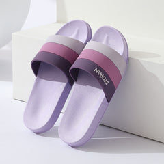 Striped Non Slip Quick drying Slippers Soft Sole Men Women Comfort Slide