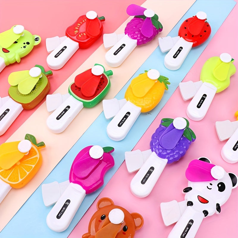 Creative Fruit Mini Fan Hand Press Office Fan