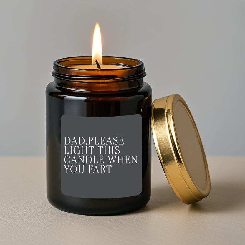 3pcs Dad Candle Toilet Humor Stickers Waterproof Decorations