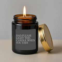 3pcs Dad Candle Toilet Humor Stickers Waterproof Decorations