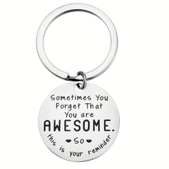 Reminder Keychain Stainless Steel Gift for Birthdays and Christmas