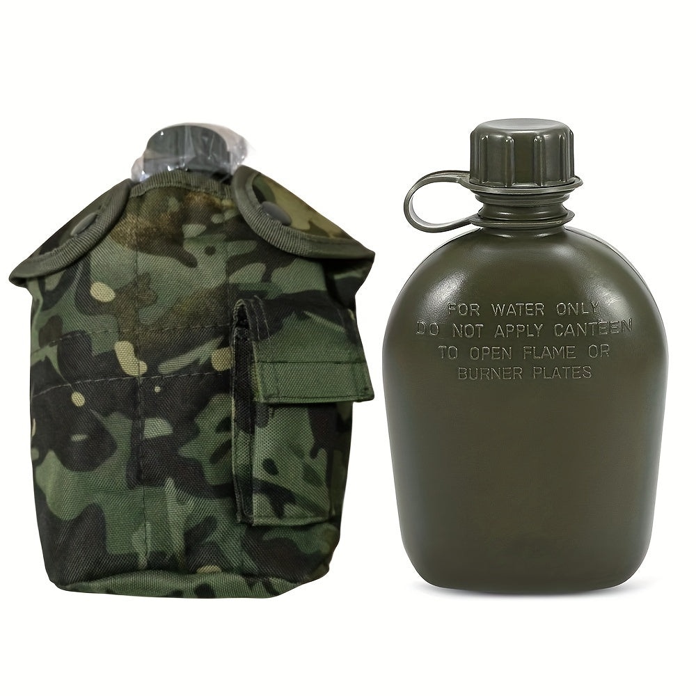 1L Portable Canteen Water Bottle Outdoor Camping Hiking Backpacking