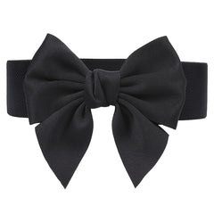 Bowknot Elastic Girdle Women's Waistband Belt Dress Acces