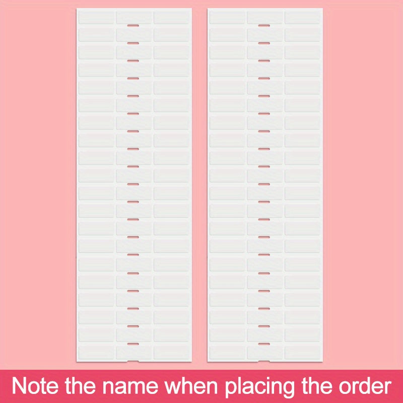 Customized Transparent Name Sticker 3x1 Waterproof Labels Kids Stat