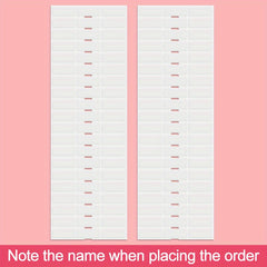 Customized Transparent Name Sticker 3x1 Waterproof Labels Kids Stat